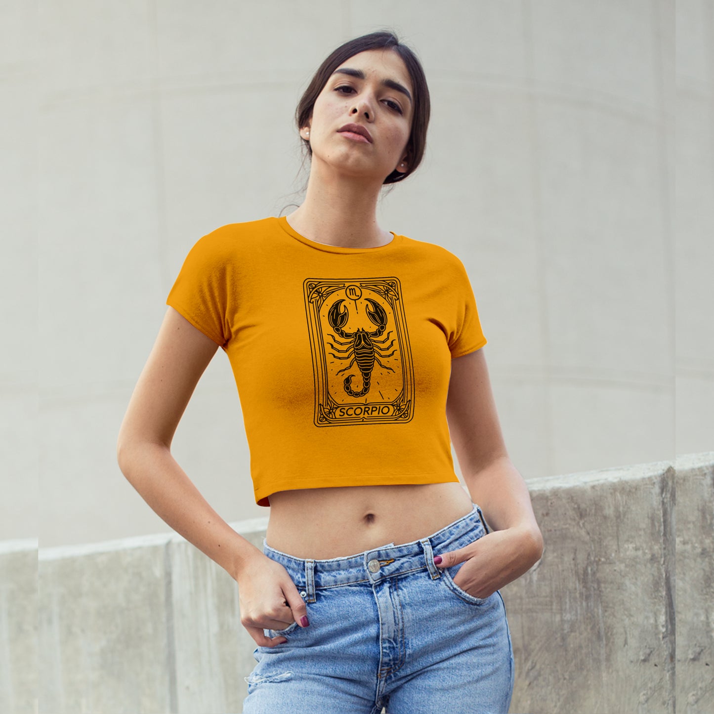 Cosmic Signs Tarot Collection - Scorpio Crop Top
