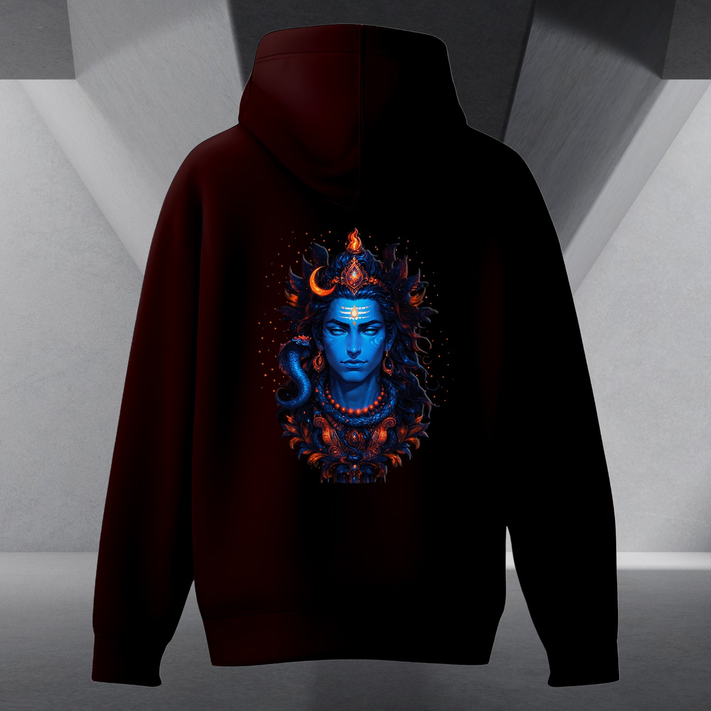 The Māhādev Collection - Omkareshwar II Hoodie Back Print