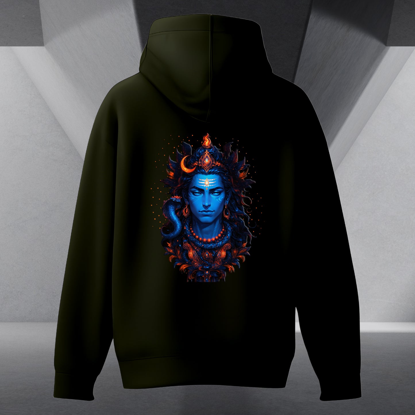 The Māhādev Collection - Omkareshwar II Hoodie Back Print