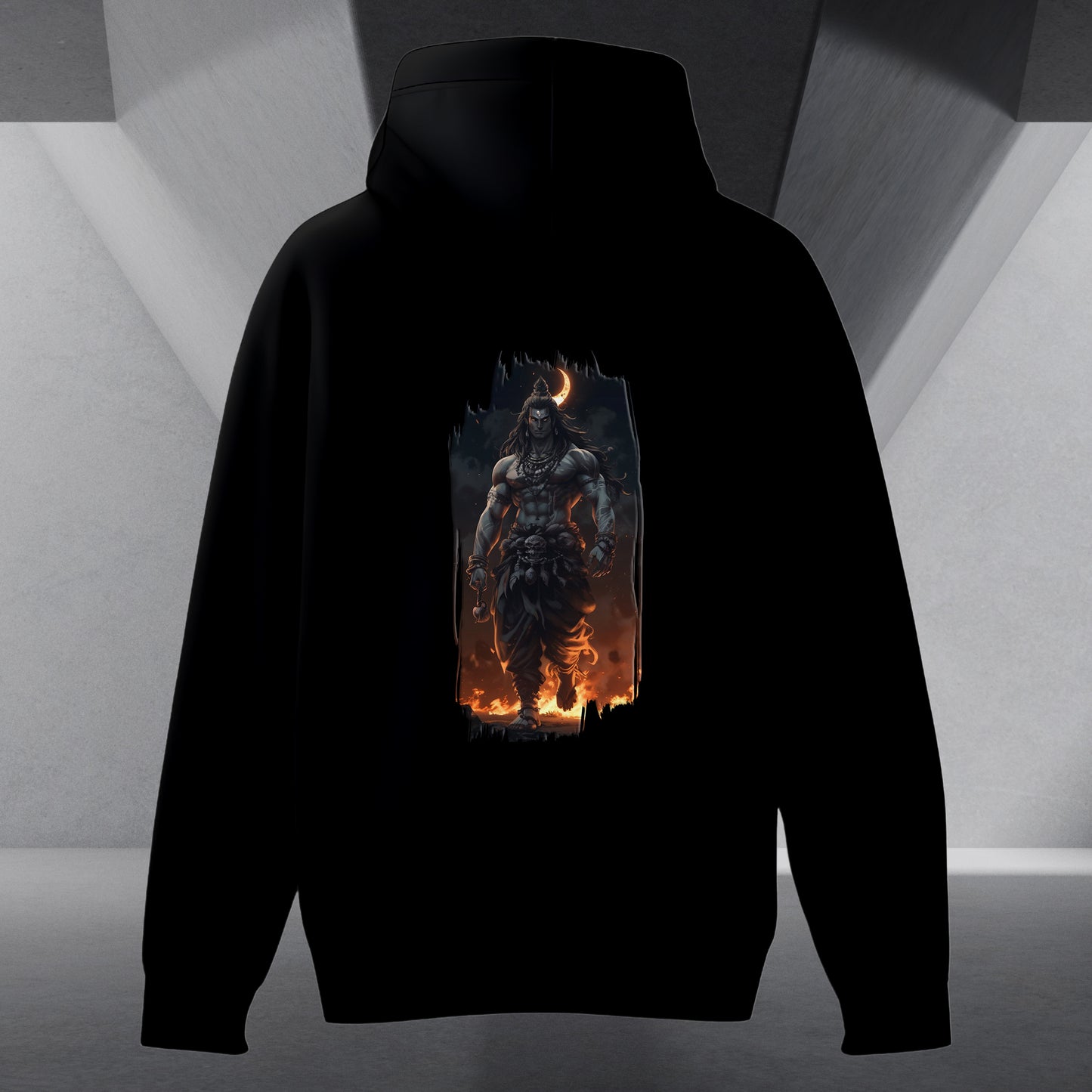 The Māhādev Collection - Bhairav I Hoodie Back Print