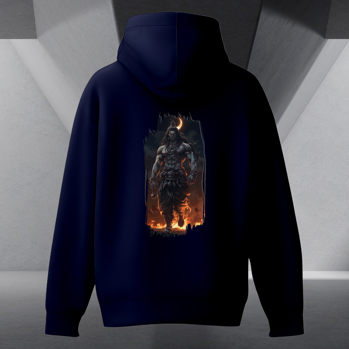 The Māhādev Collection - Bhairav I Hoodie Back Print