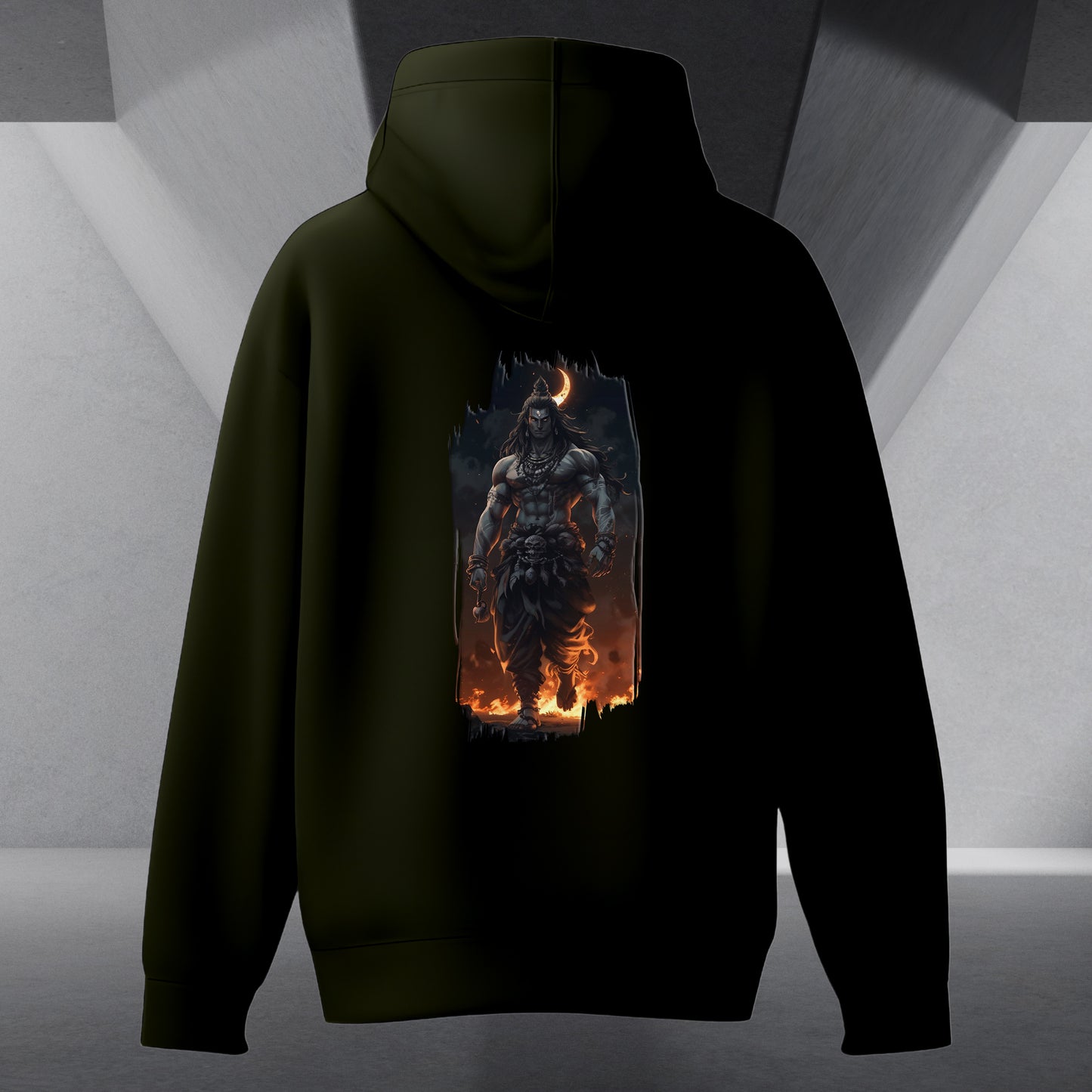 The Māhādev Collection - Bhairav I Hoodie Back Print