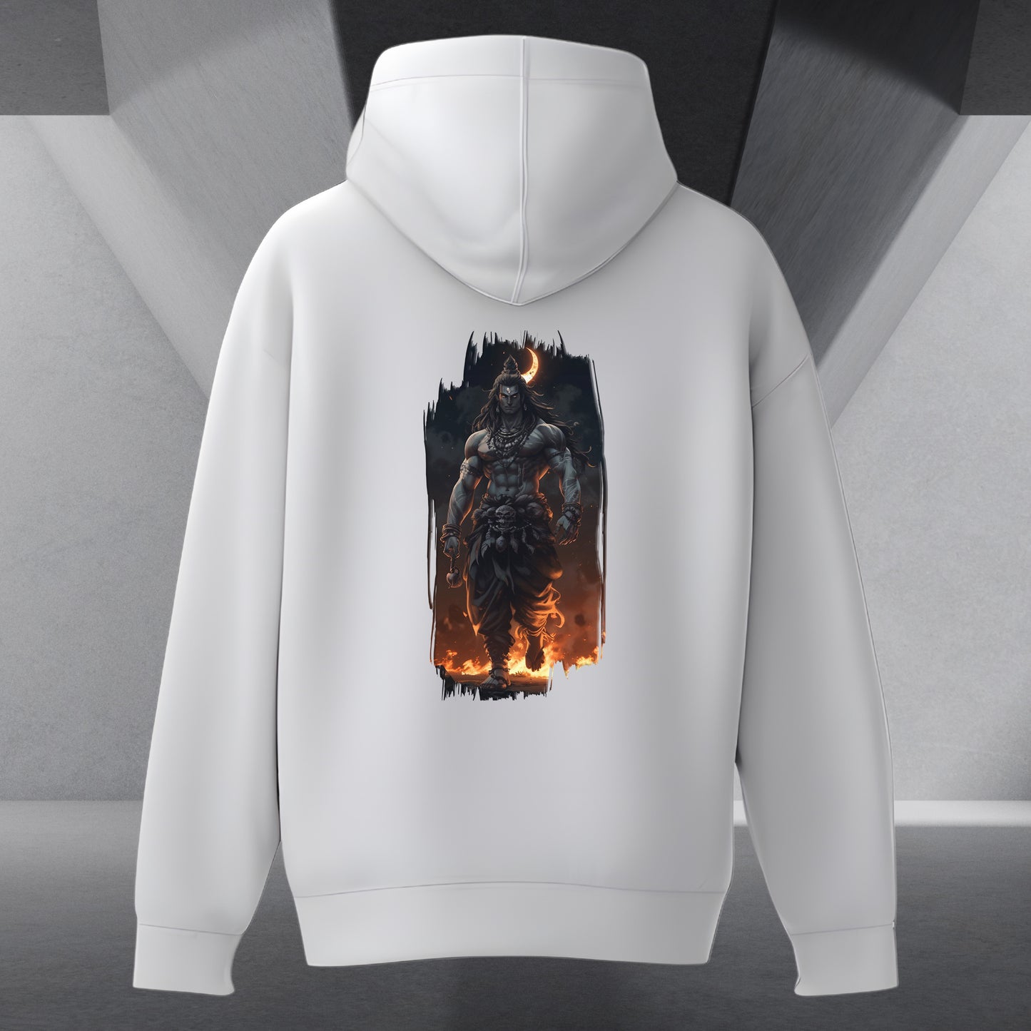The Māhādev Collection - Bhairav I Hoodie Back Print