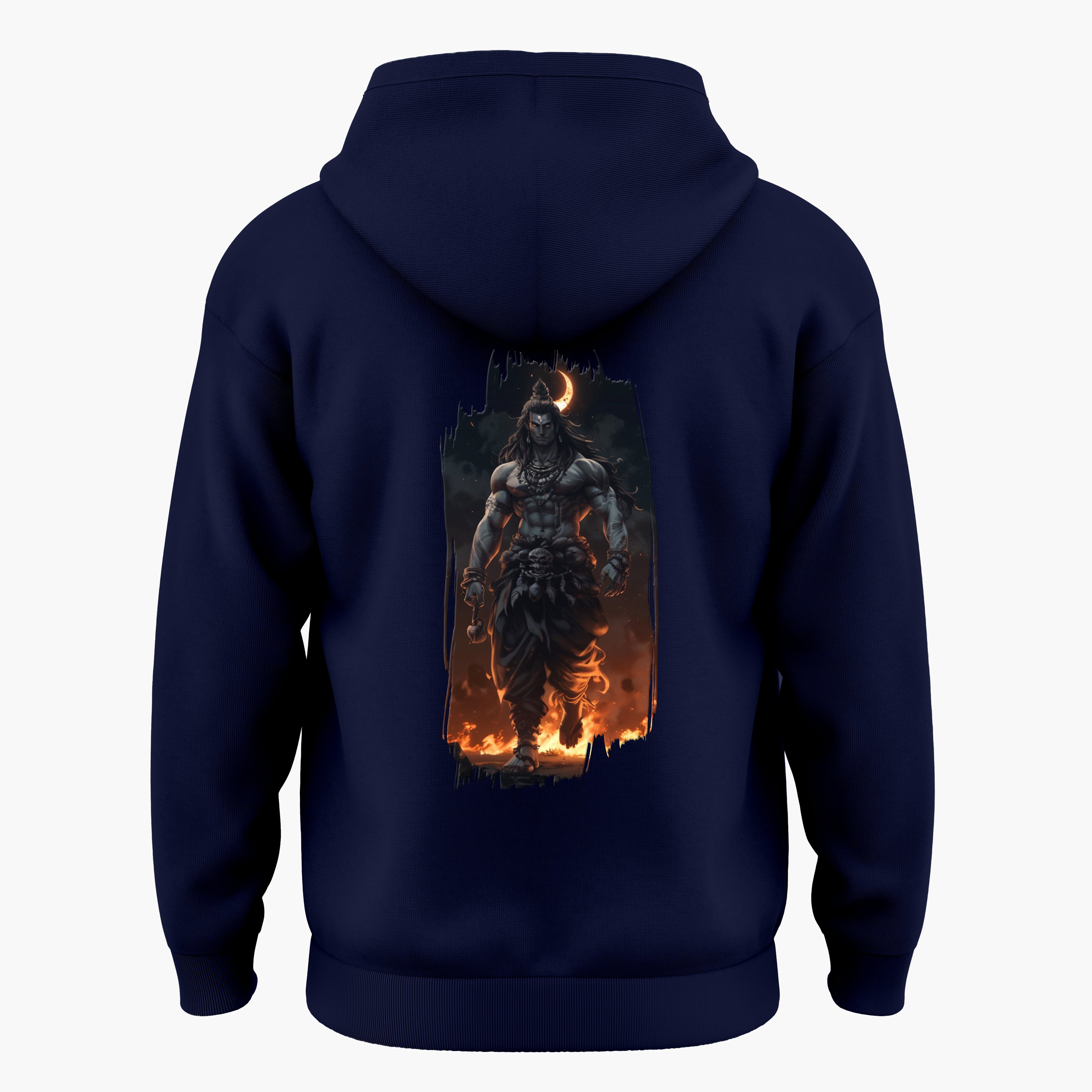 The Māhādev Collection - Bhairav I Hoodie Back Print