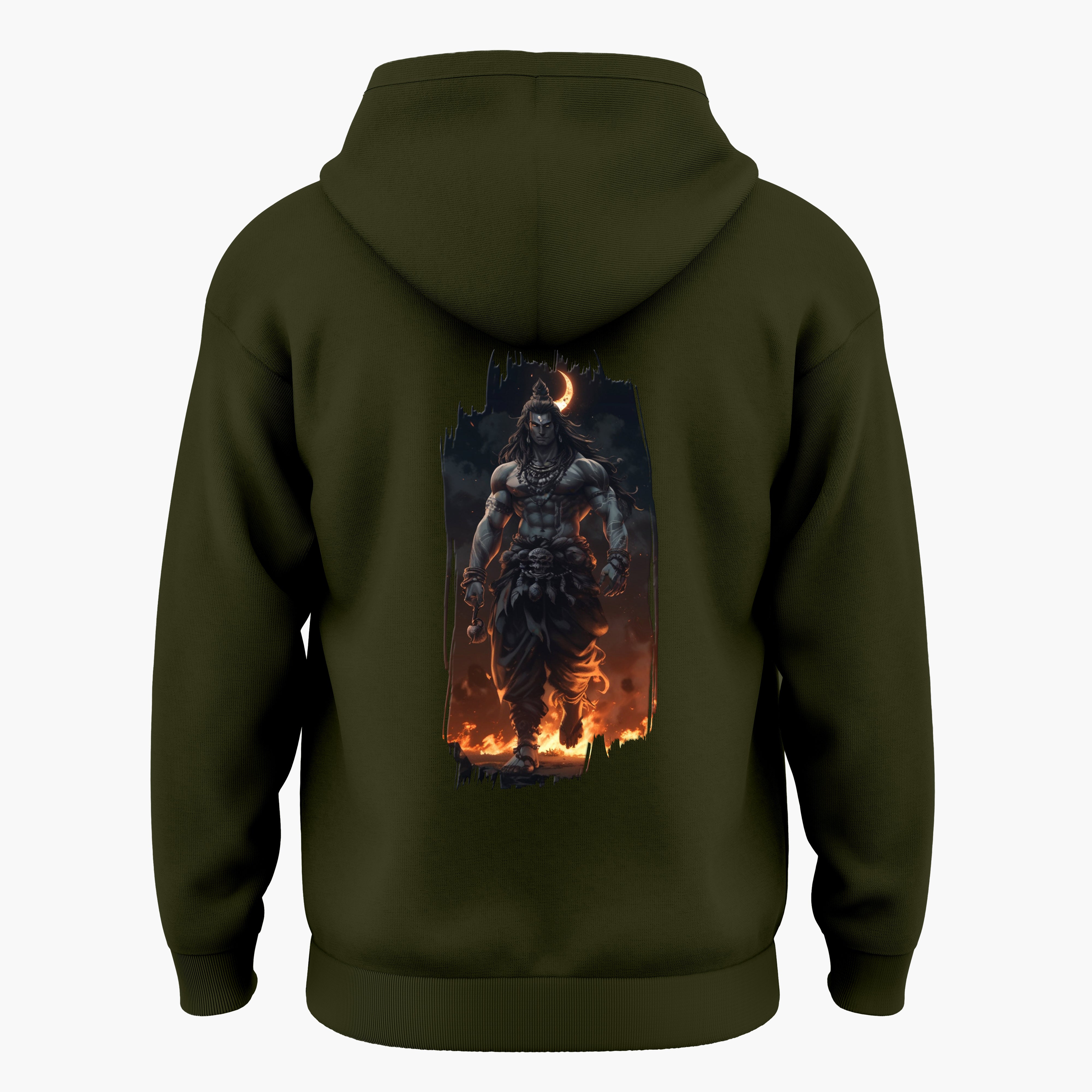 The Māhādev Collection - Bhairav I Hoodie Back Print
