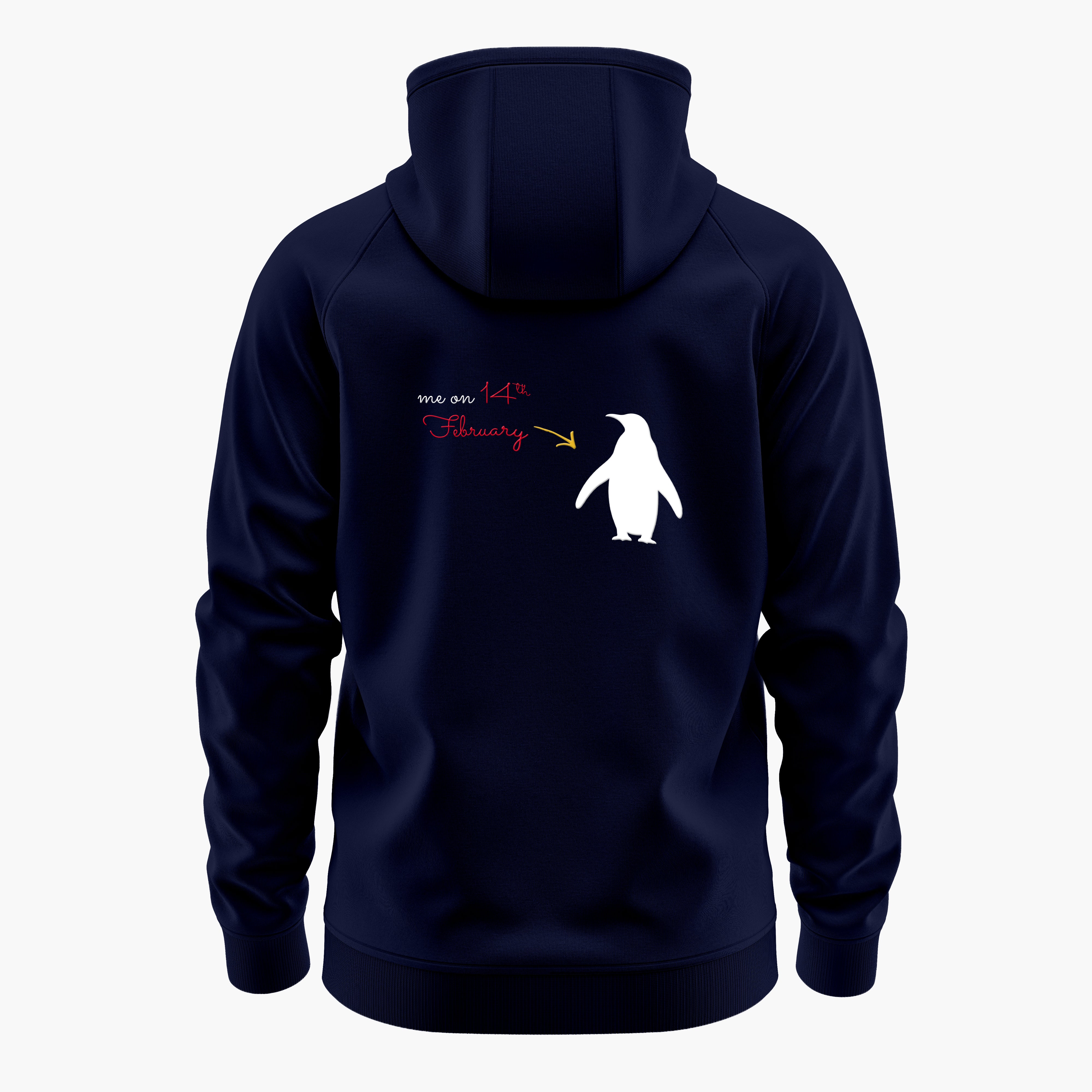 Cosmic Valentine Anti-Hero - Be the Penguin Hoodie Backprint