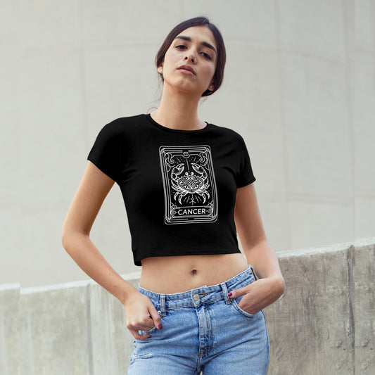 Cosmic Signs Tarot Collection - Cancer Crop Top