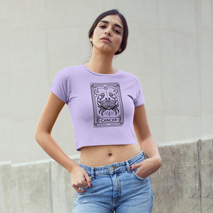 Cosmic Signs Tarot Collection - Cancer Crop Top