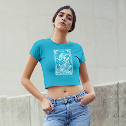 Cosmic Signs Tarot Collection - Capricorn Crop Top