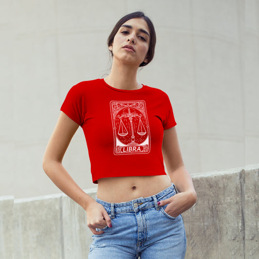 Cosmic Signs Tarot Collection - Libra Crop Top