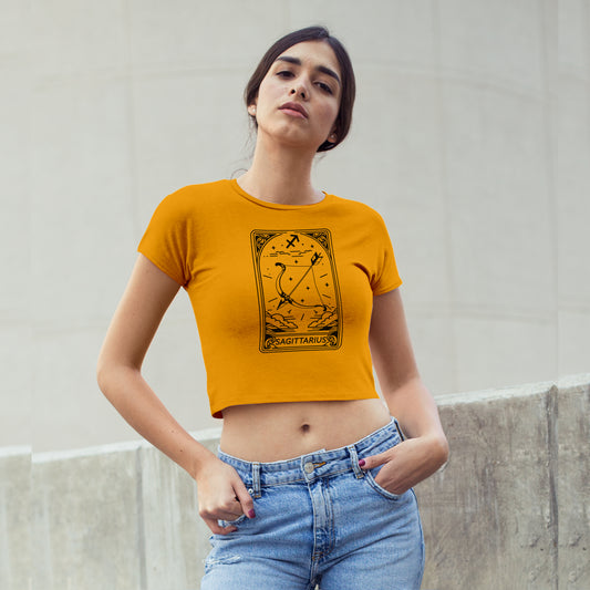 Cosmic Signs Tarot Collection - Sagittarius Crop Top