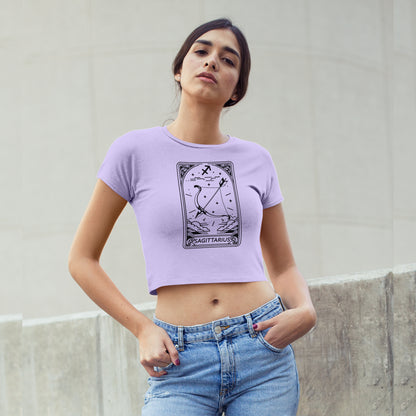 Cosmic Signs Tarot Collection - Sagittarius Crop Top