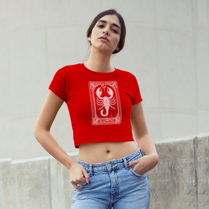 Cosmic Signs Tarot Collection - Scorpio Crop Top