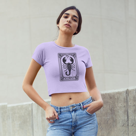 Cosmic Signs Tarot Collection - Scorpio Crop Top