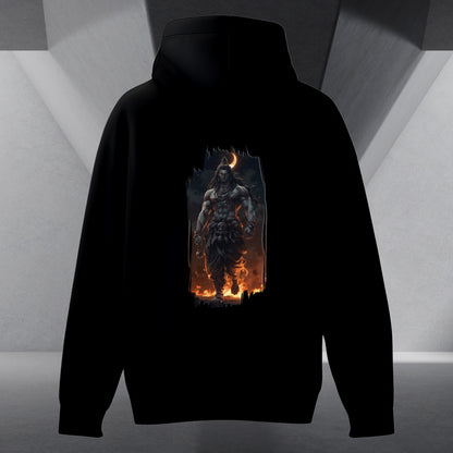 The Māhādev Collection - Bhairav I Hoodie Back Print