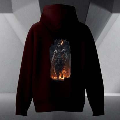The Māhādev Collection - Bhairav I Hoodie Back Print