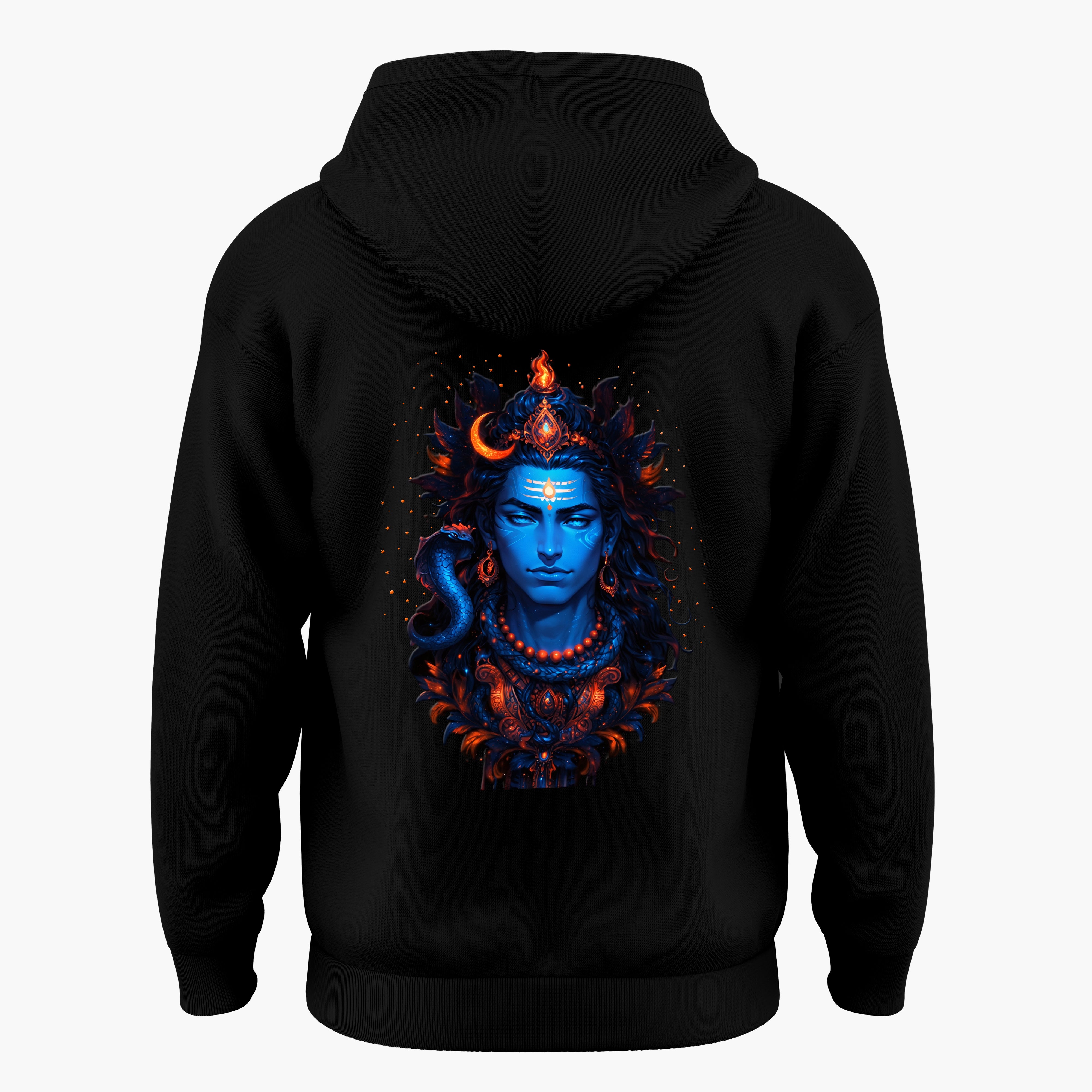 The Māhādev Collection - Omkareshwar II Hoodie Back Print