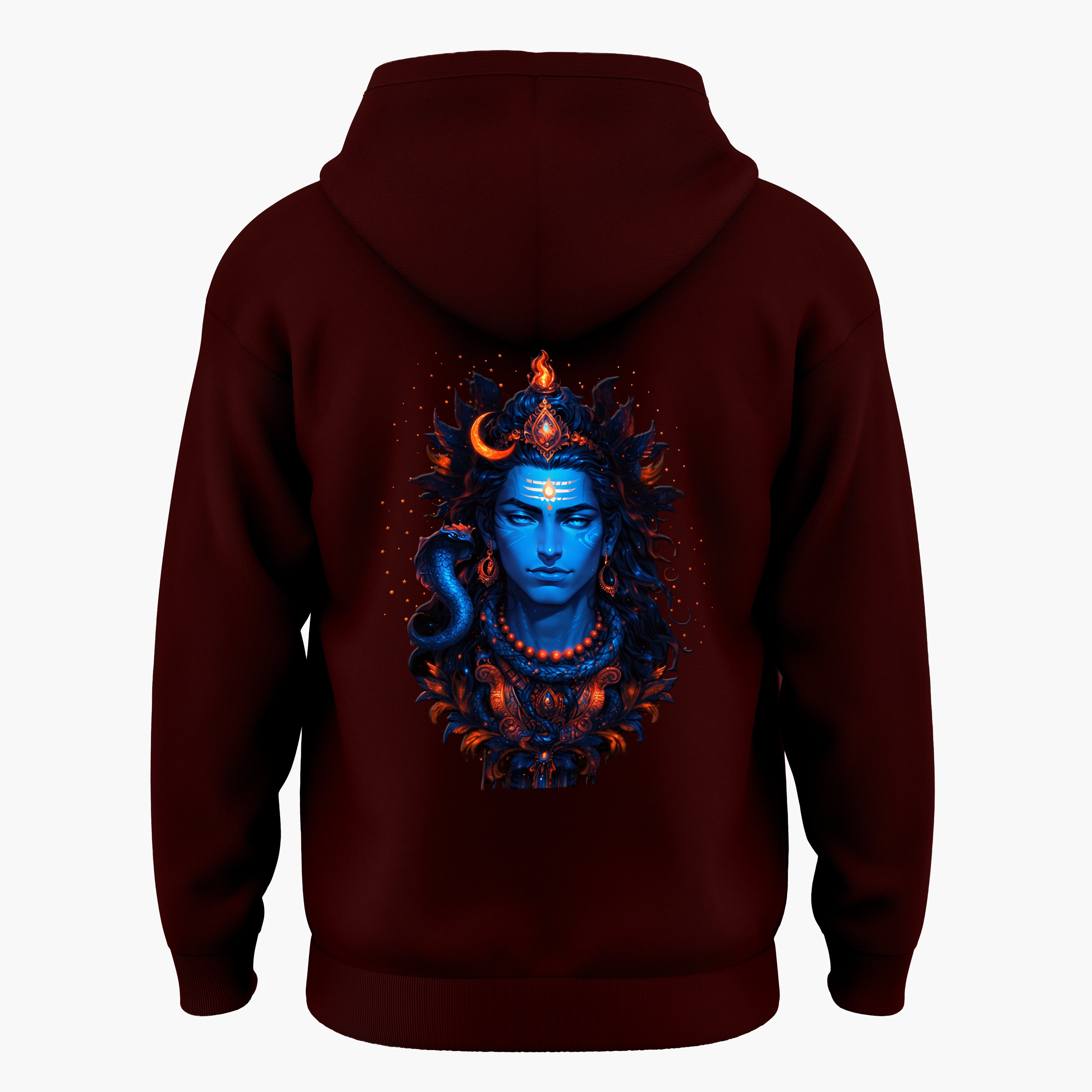The Māhādev Collection - Omkareshwar II Hoodie Back Print