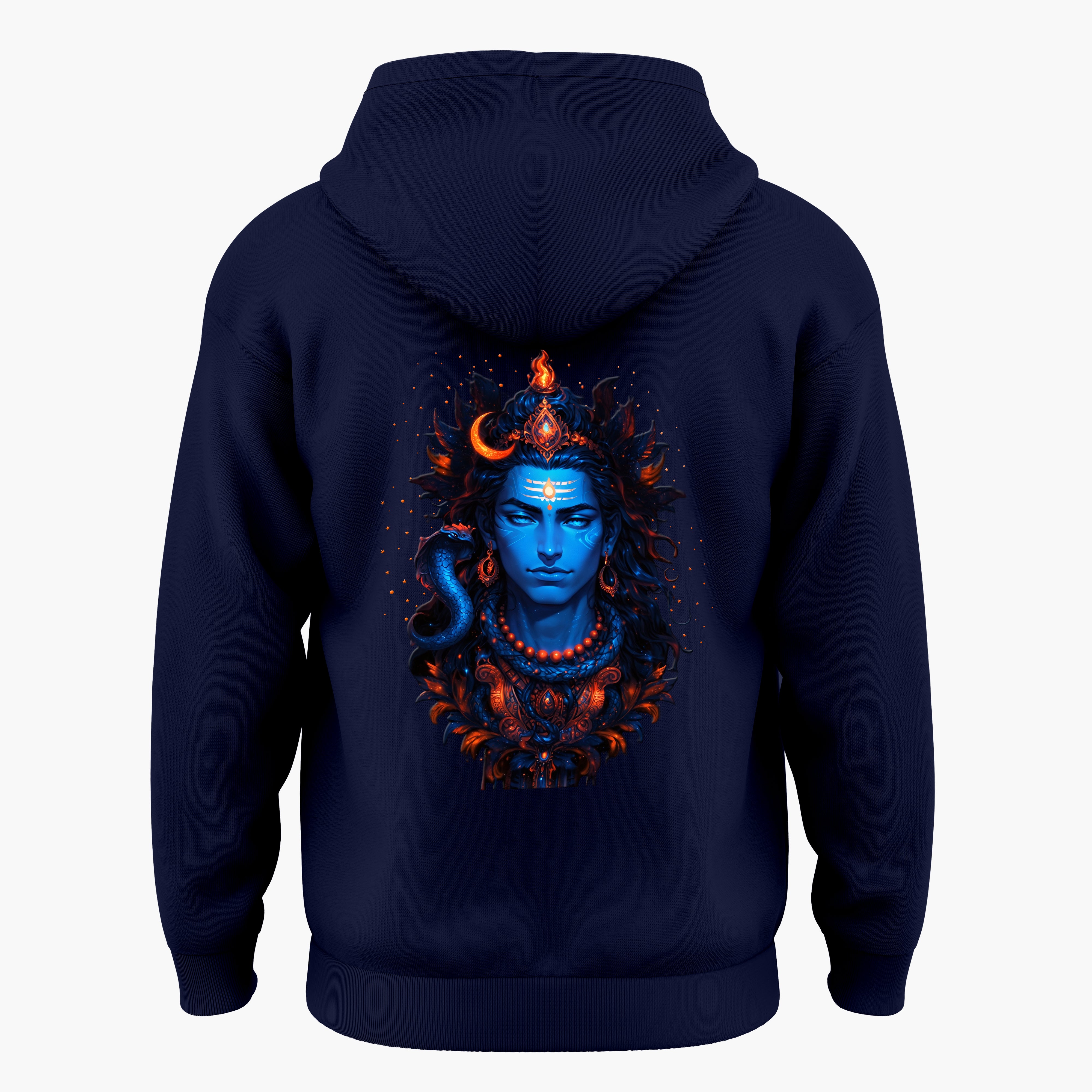 The Māhādev Collection - Omkareshwar II Hoodie Back Print