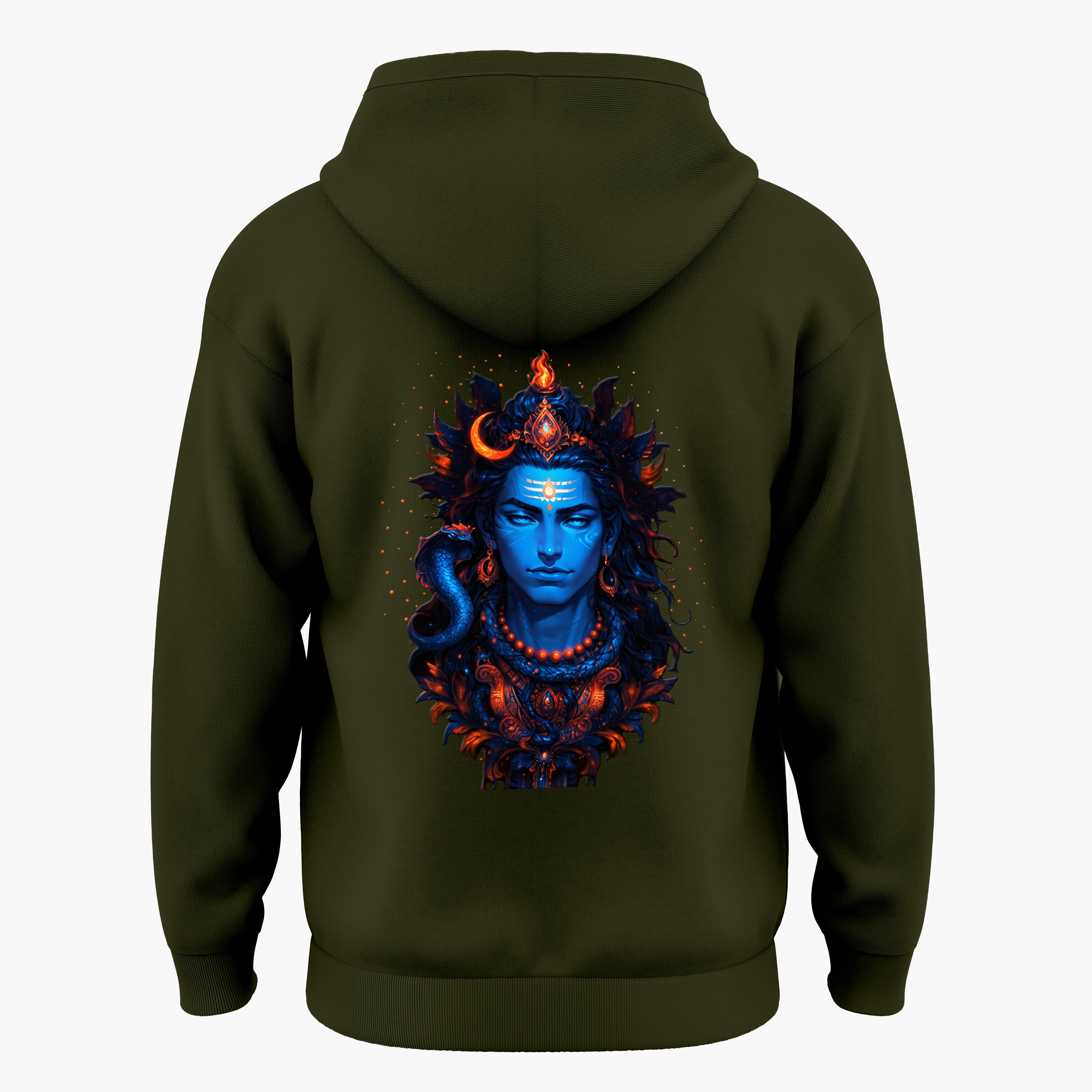 The Māhādev Collection - Omkareshwar II Hoodie Back Print