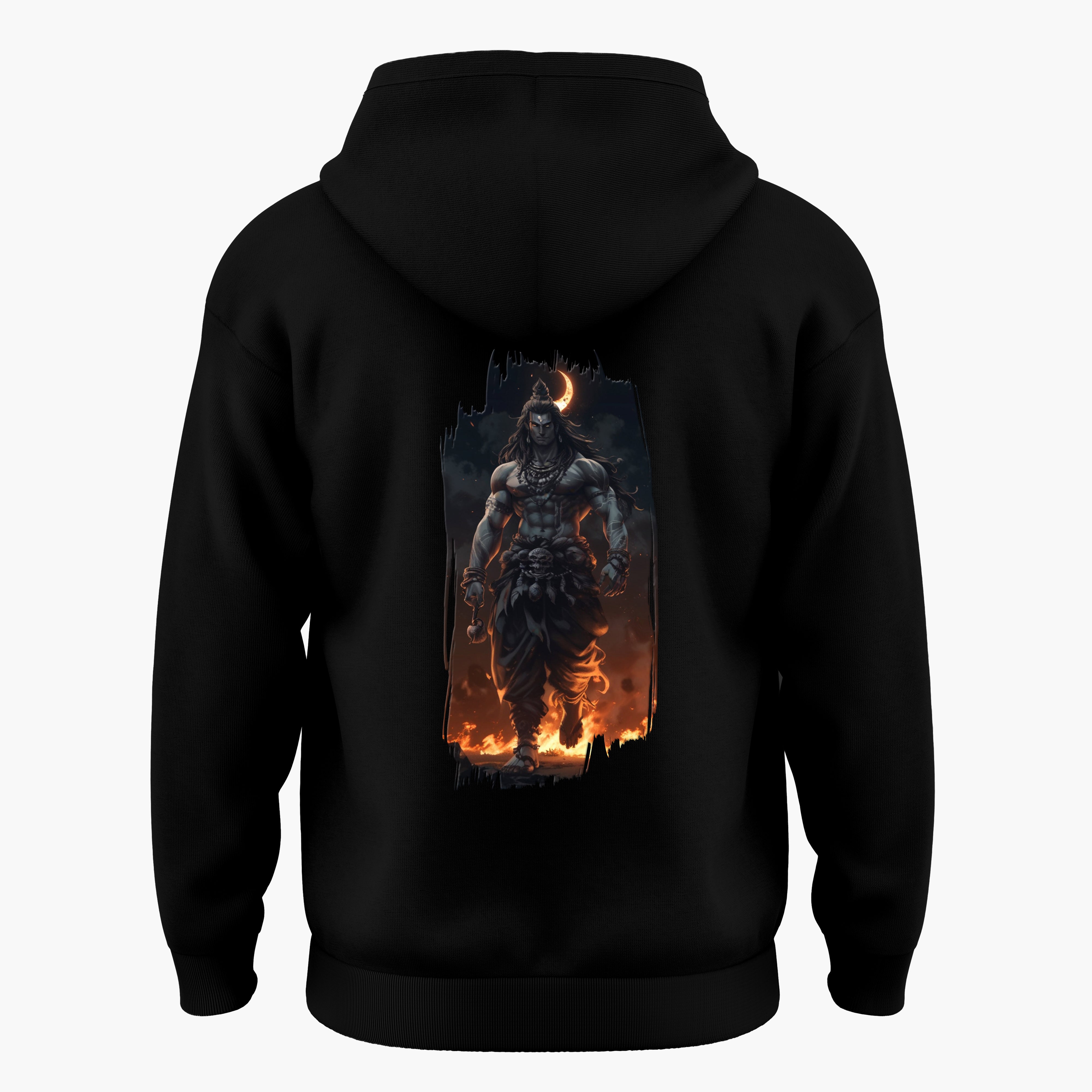 The Māhādev Collection - Bhairav I Hoodie Back Print