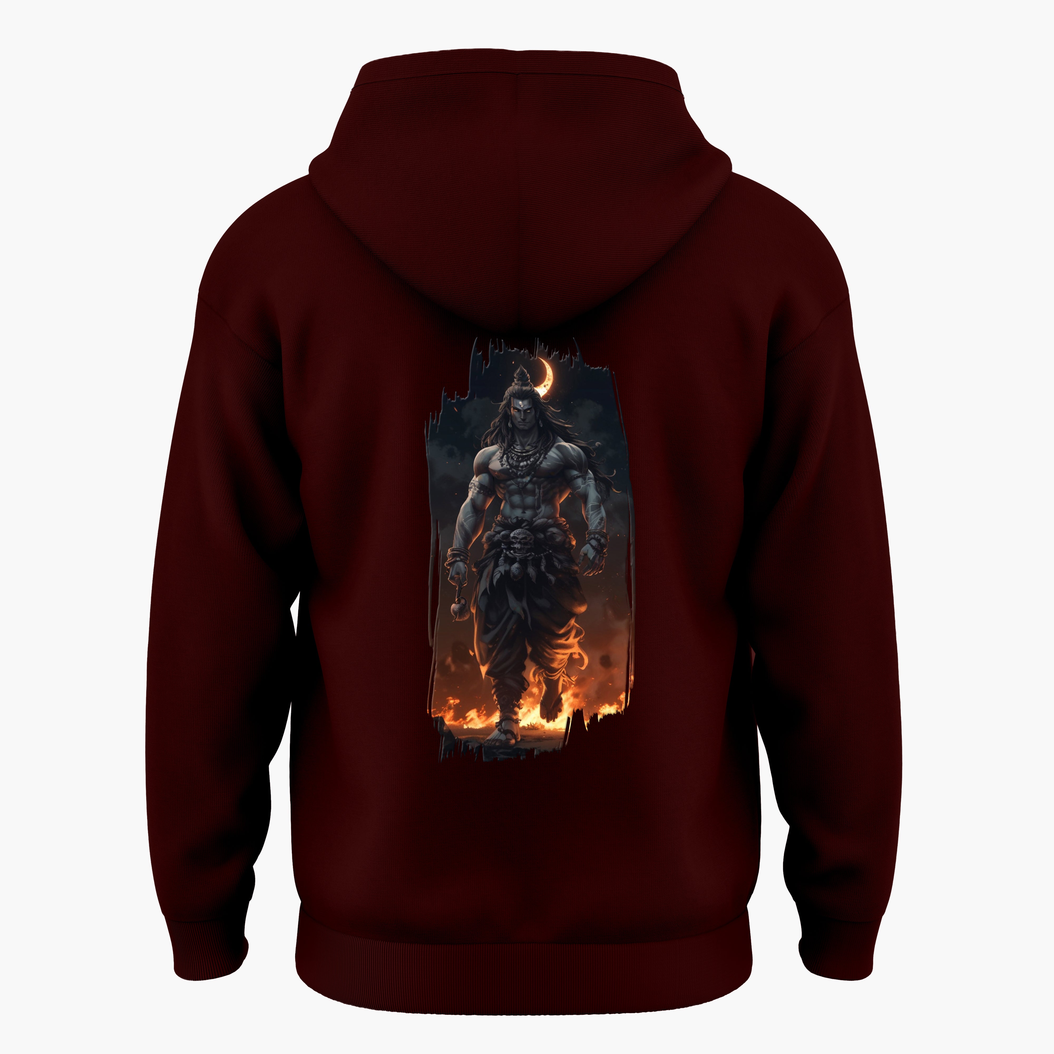 The Māhādev Collection - Bhairav I Hoodie Back Print