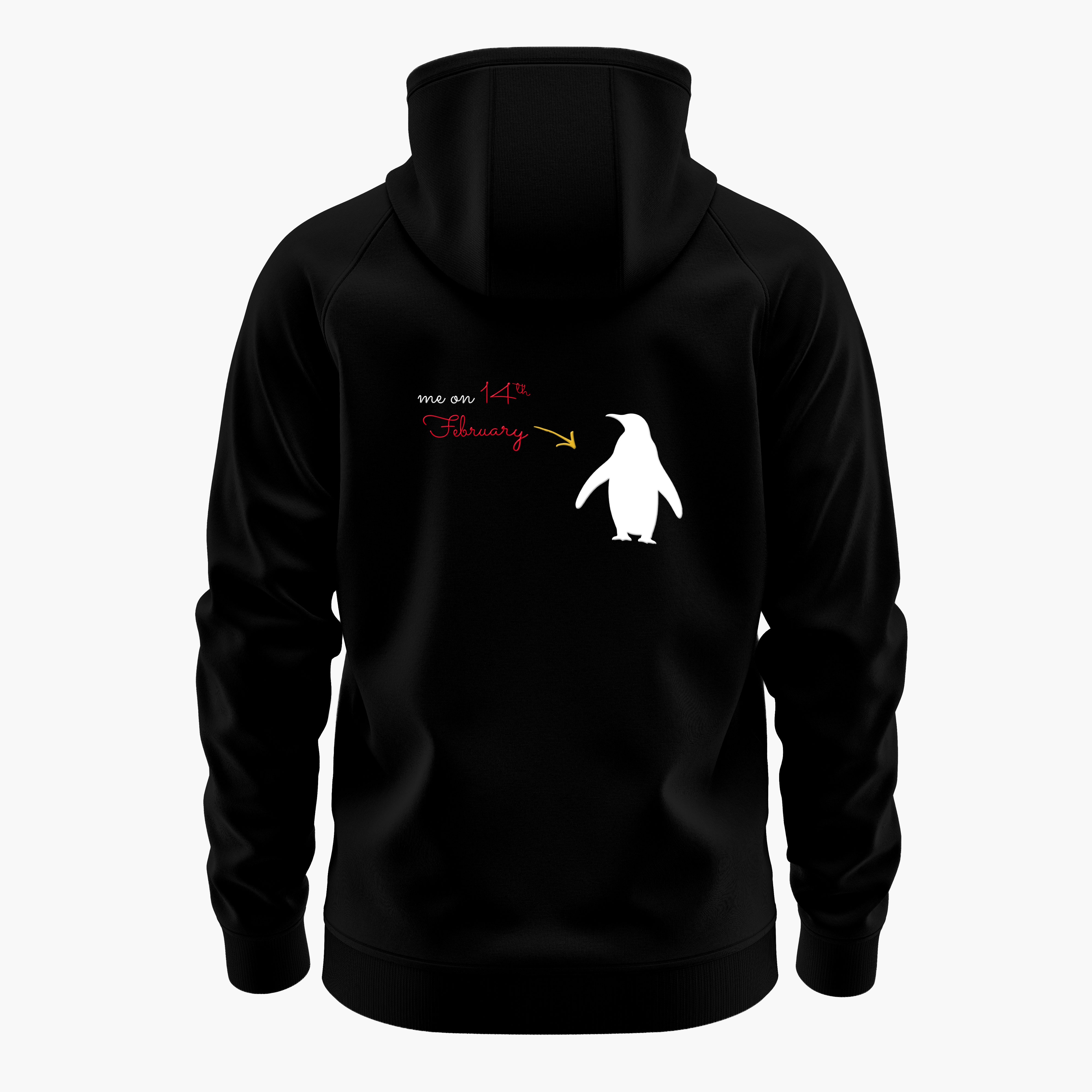 Cosmic Valentine Anti-Hero - Be the Penguin Hoodie Backprint