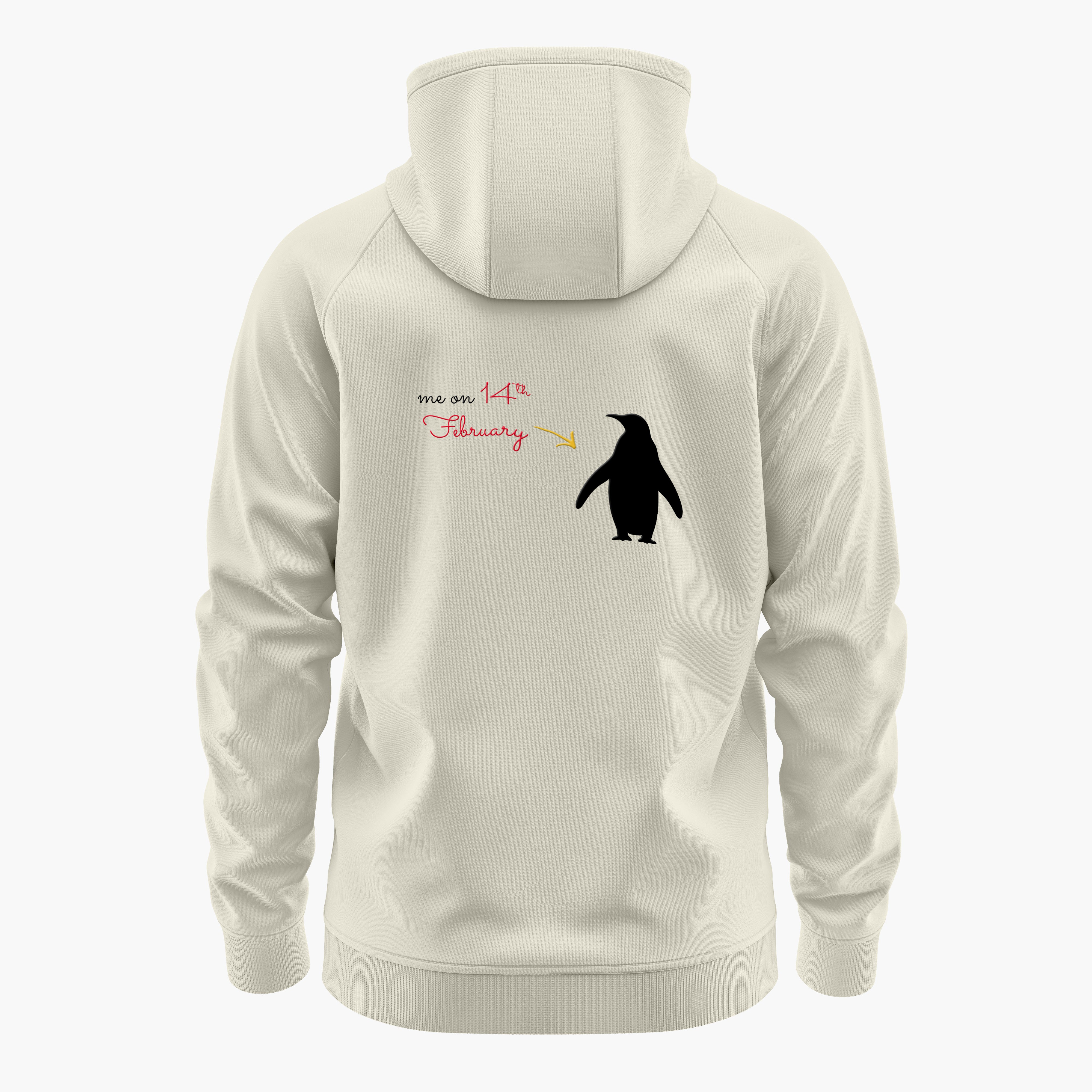 Cosmic Valentine Anti-Hero - Be the Penguin Hoodie Backprint