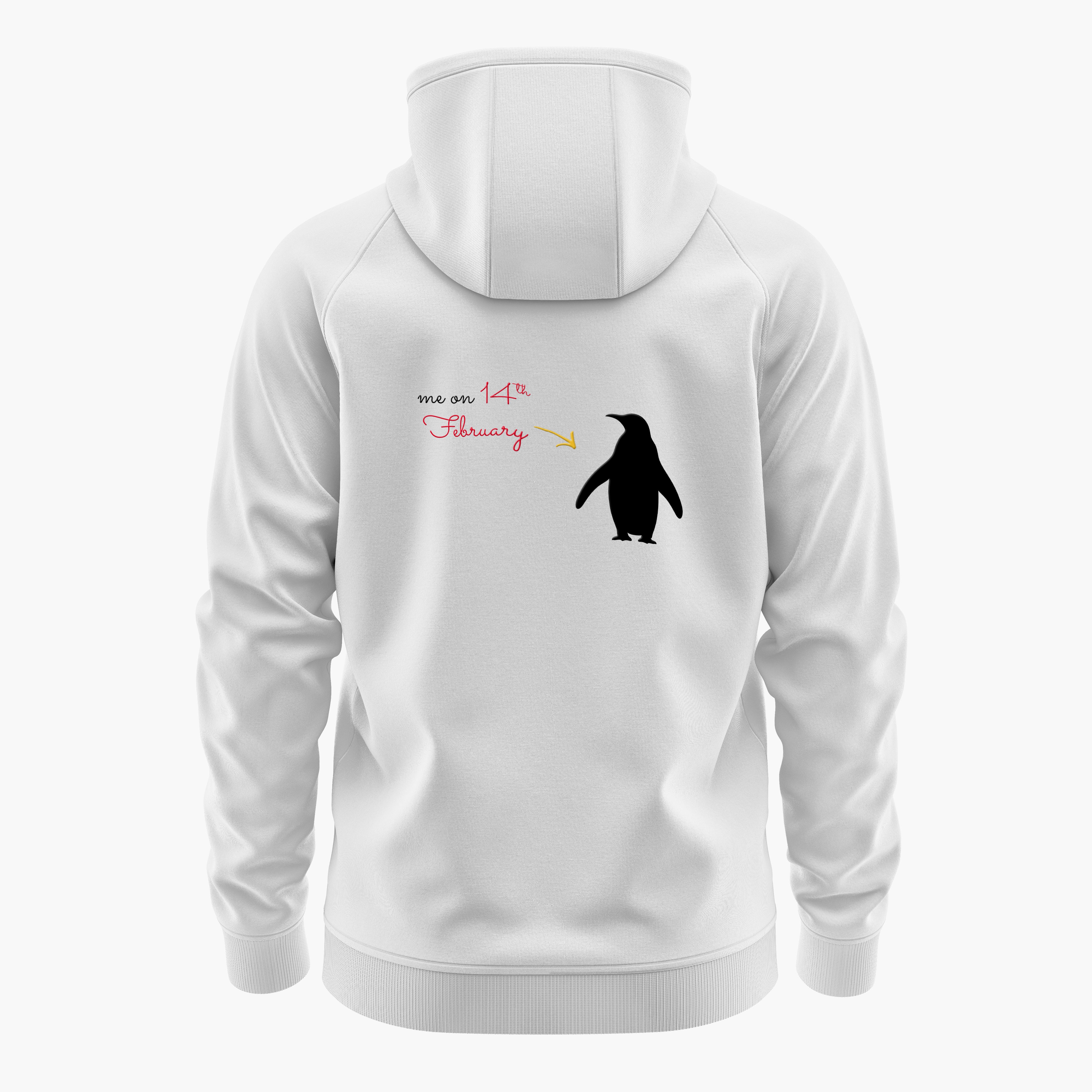 Cosmic Valentine Anti-Hero - Be the Penguin Hoodie Backprint