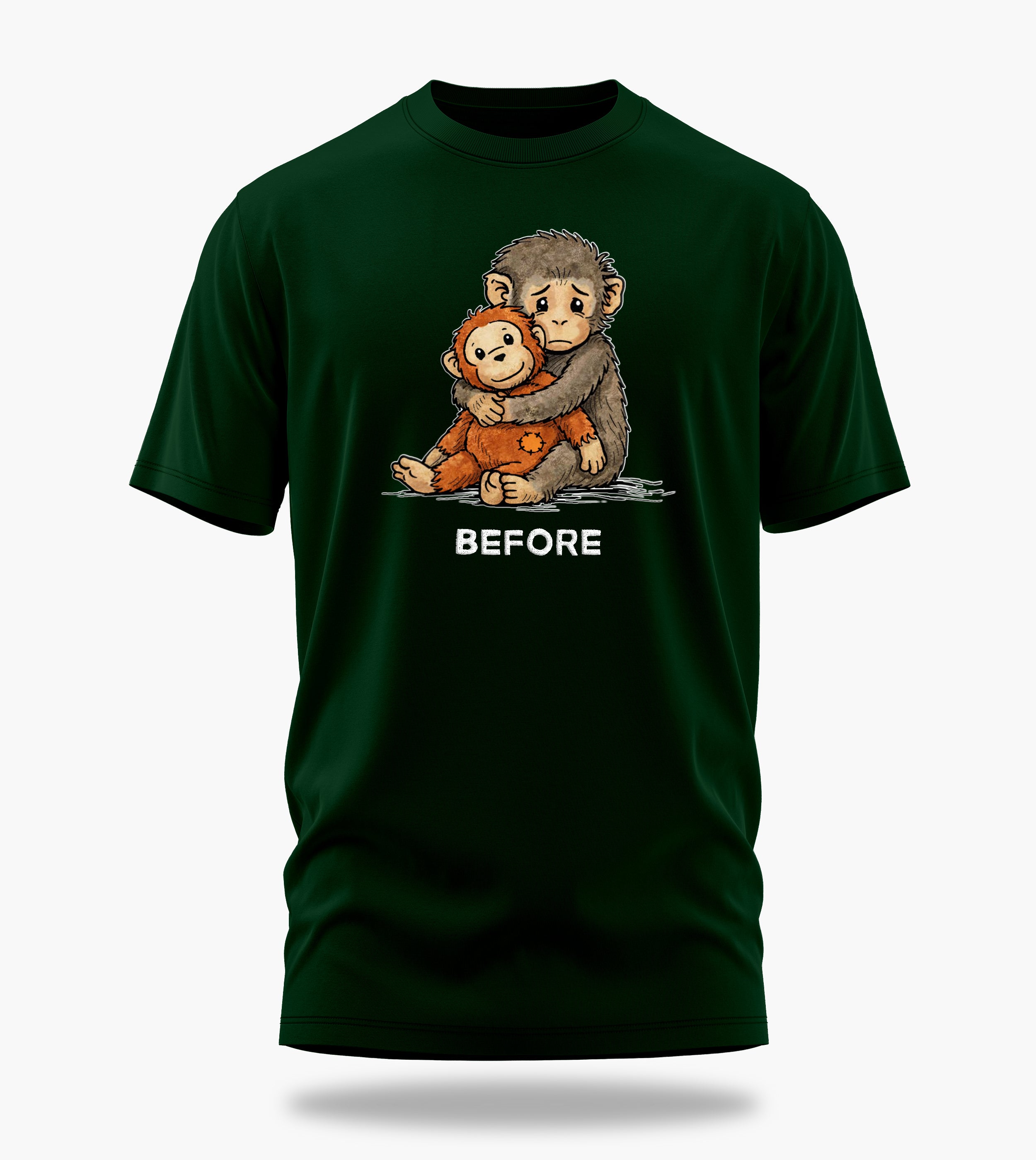 Punch The Baby Monkey - Before & After
